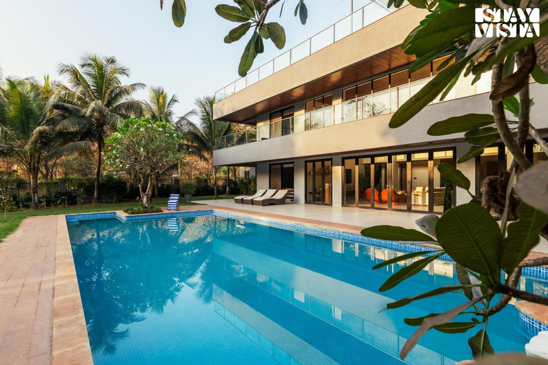 Reflection House By Stayvista With Pool, Terrace Bar, Indoor Games & Exquisite Interiors In A Nutshell Alībāg Ngoại thất bức ảnh