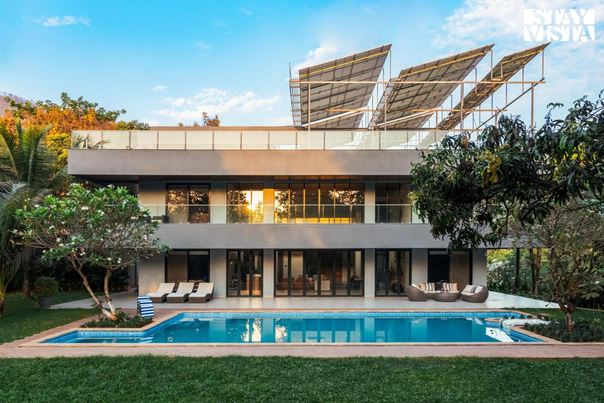 Reflection House By Stayvista With Pool, Terrace Bar, Indoor Games & Exquisite Interiors In A Nutshell Alībāg Ngoại thất bức ảnh